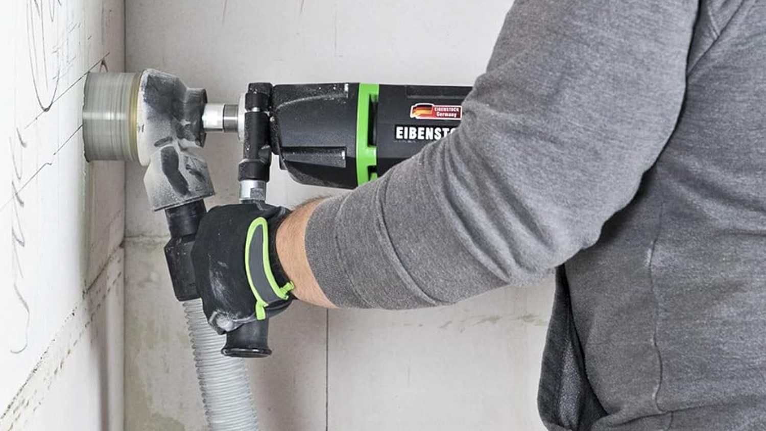Алмазная дрель Eibenstock EHD 1500 с пылеуловителем