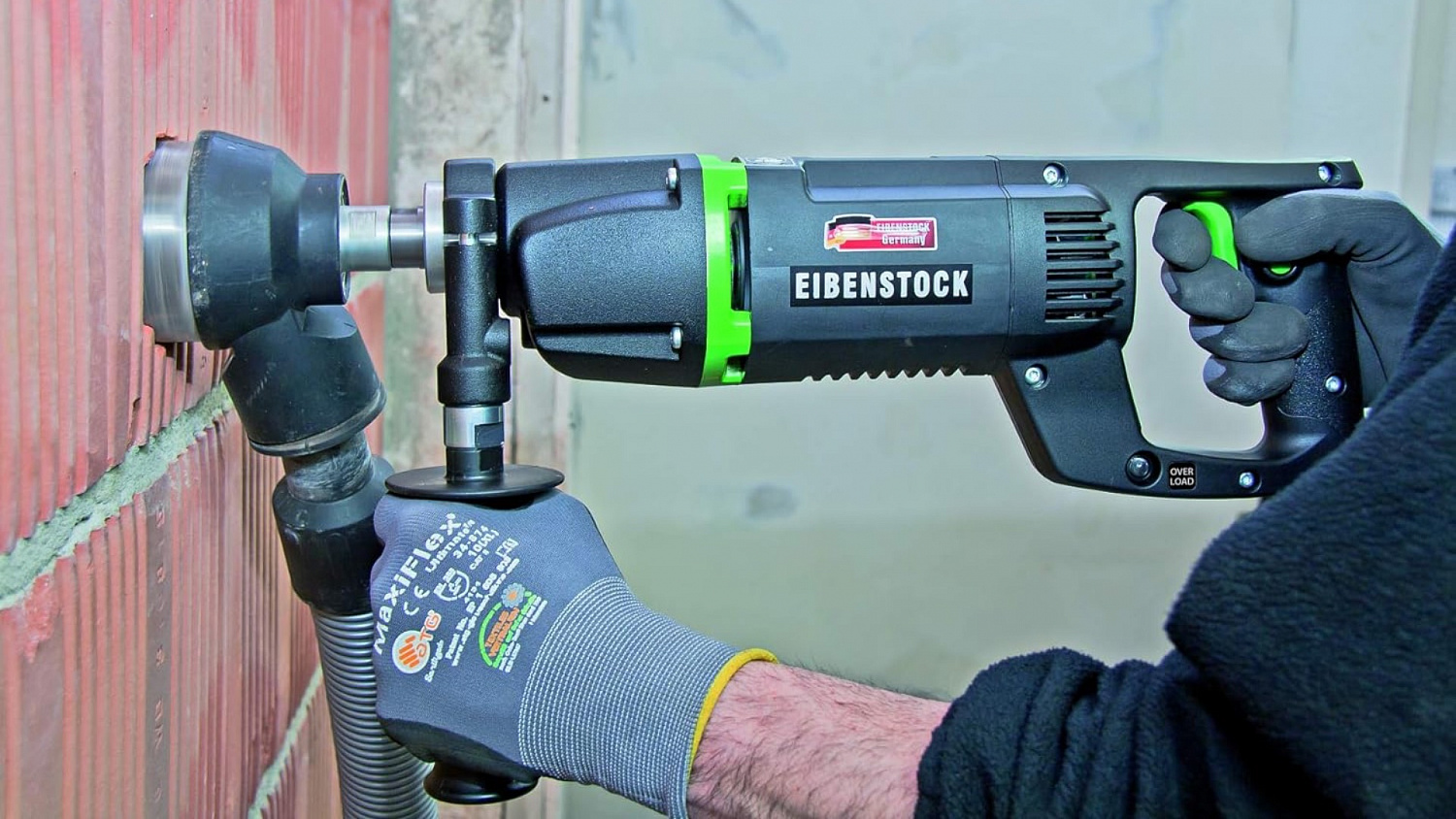 Алмазная дрель Eibenstock EHD 1500 с пылеуловителем